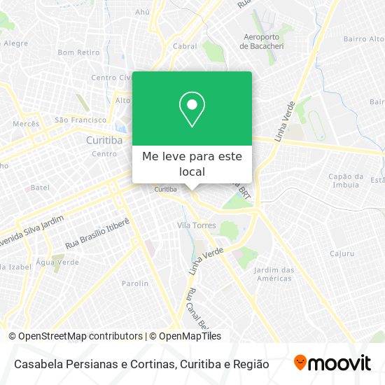 Casabela Persianas e Cortinas mapa