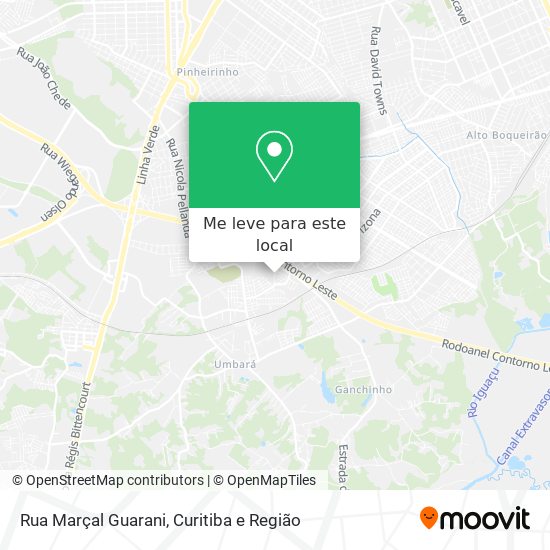 Rua Marçal Guarani mapa