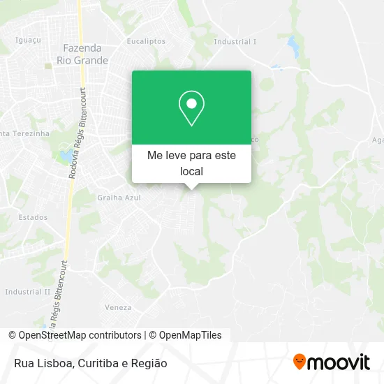 Rua Lisboa mapa