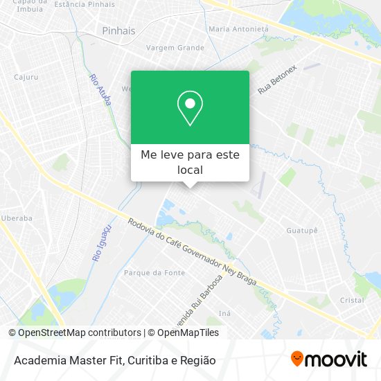 Academia Master Fit mapa