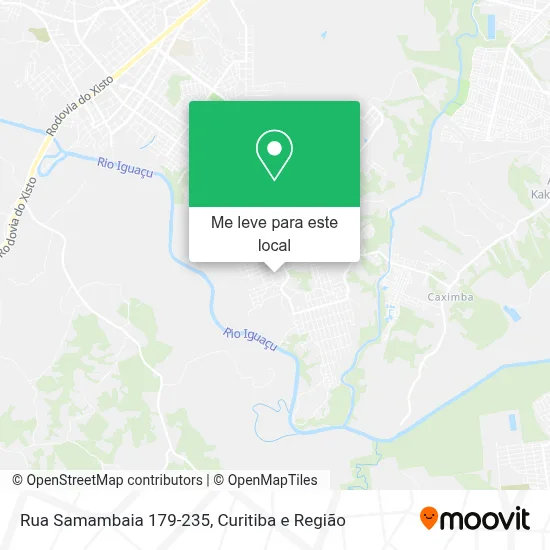 Rua Samambaia 179-235 mapa