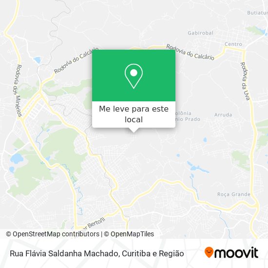 Rua Flávia Saldanha Machado mapa