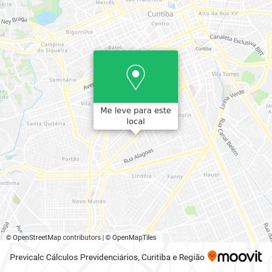 Previcalc Cálculos Previdenciários mapa