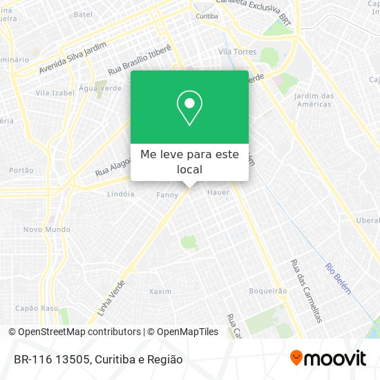 BR-116 13505 mapa