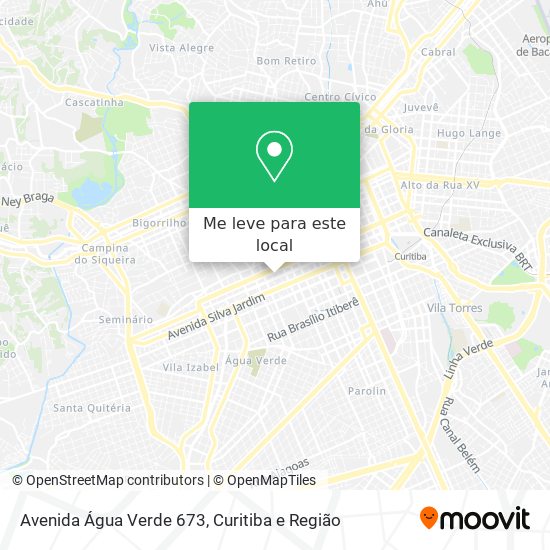 Avenida Água Verde 673 mapa