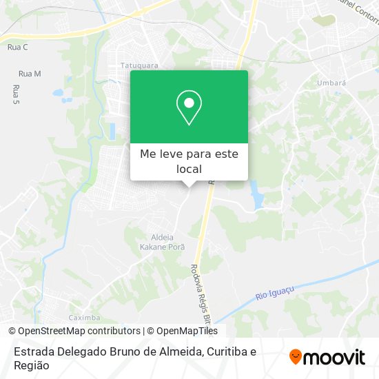 Estrada Delegado Bruno de Almeida mapa