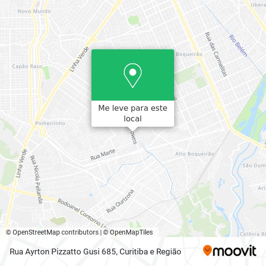 Rua Ayrton Pizzatto Gusi 685 mapa
