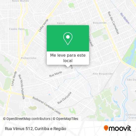 Rua Vênus 512 mapa