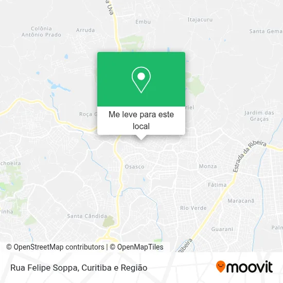 Rua Felipe Soppa mapa