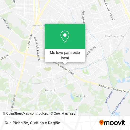 Rua Pinhalão mapa