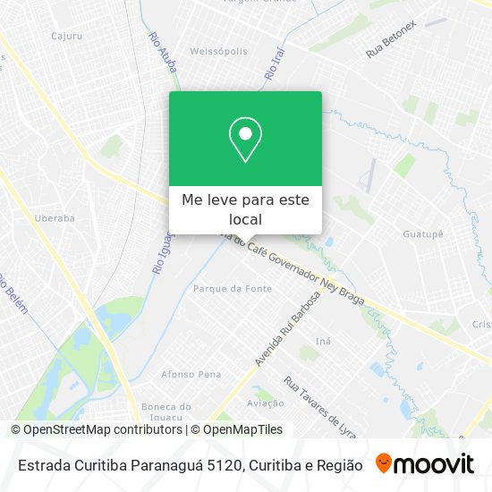 Estrada Curitiba Paranaguá 5120 mapa