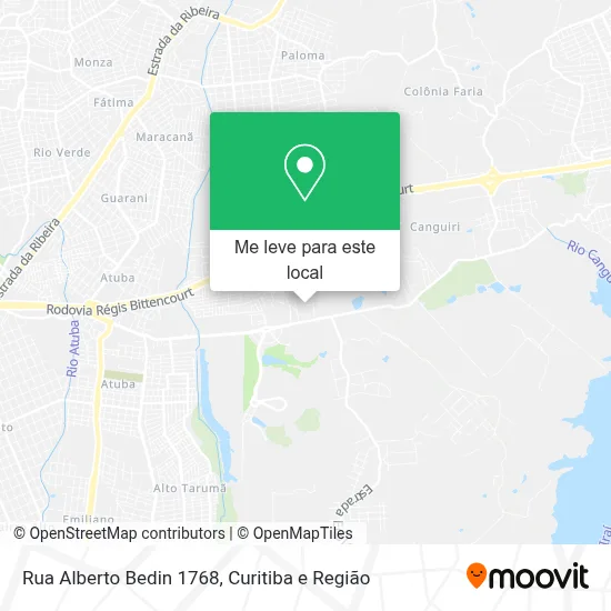 Rua Alberto Bedin 1768 mapa