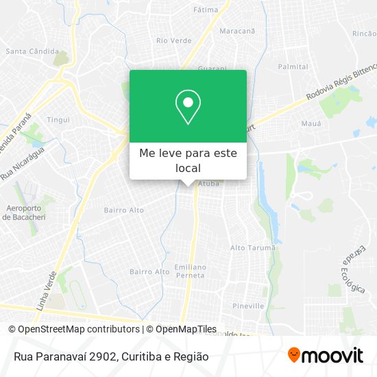 Rua Paranavaí 2902 mapa