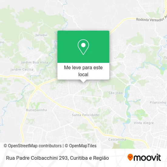 Rua Padre Colbacchini 293 mapa