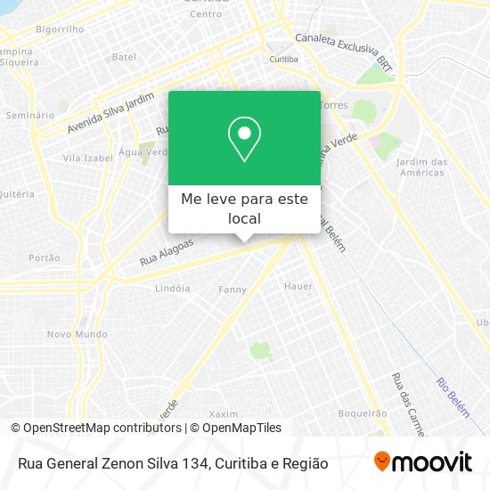 Rua General Zenon Silva 134 mapa