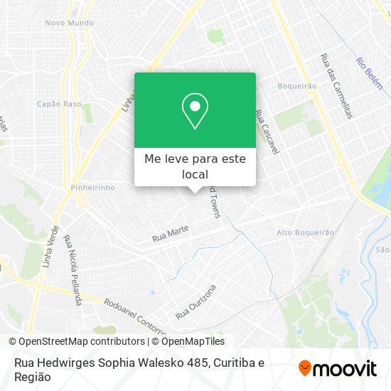 Rua Hedwirges Sophia Walesko 485 mapa