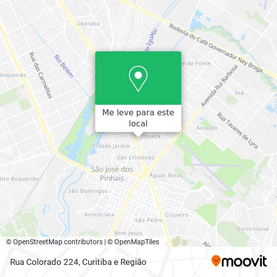 Rua Colorado 224 mapa