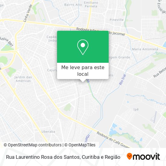 Rua Laurentino Rosa dos Santos mapa