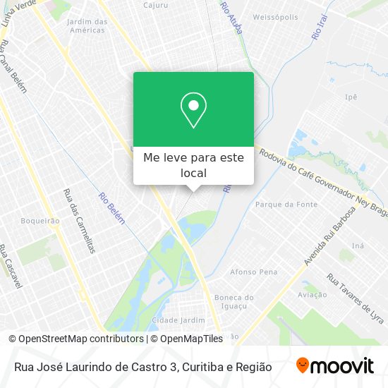 Rua José Laurindo de Castro 3 mapa