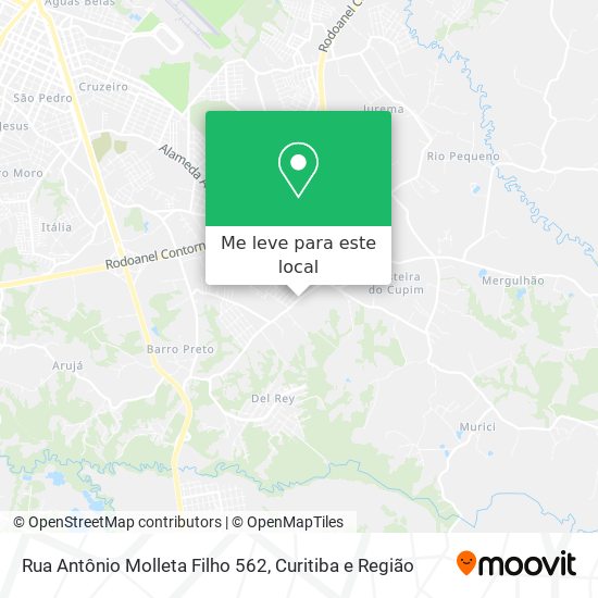 Rua Antônio Molleta Filho 562 mapa