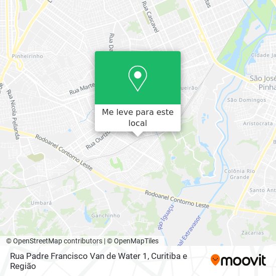 Rua Padre Francisco Van de Water 1 mapa