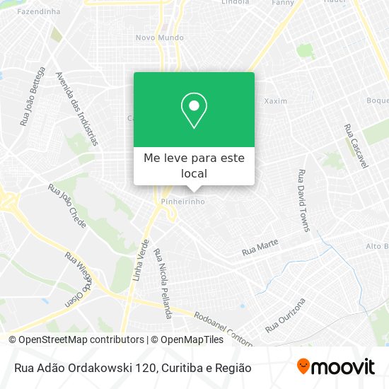 Rua Adão Ordakowski 120 mapa