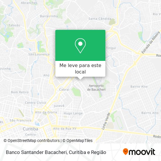 Banco Santander Bacacheri mapa