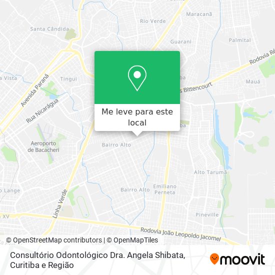 Consultório Odontológico Dra. Angela Shibata mapa