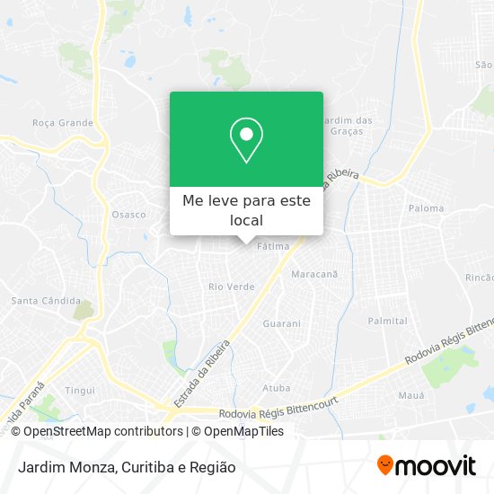 Jardim Monza mapa