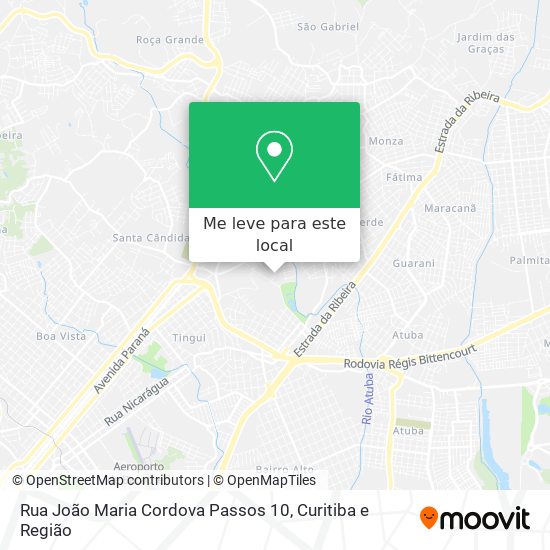 Rua João Maria Cordova Passos 10 mapa
