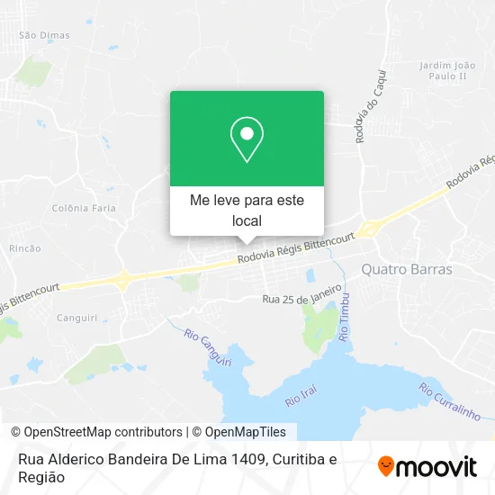 Rua Alderico Bandeira De Lima 1409 mapa