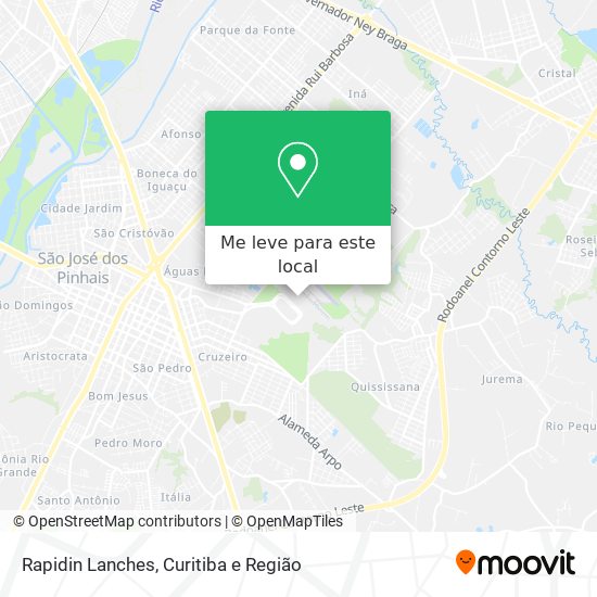 Rapidin Lanches mapa