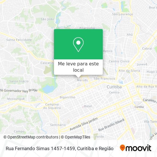 Rua Fernando Simas 1457-1459 mapa