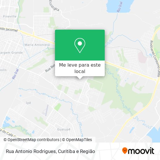 Rua Antonio Rodrigues mapa