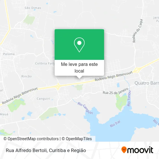 Rua Alfredo Bertoli mapa