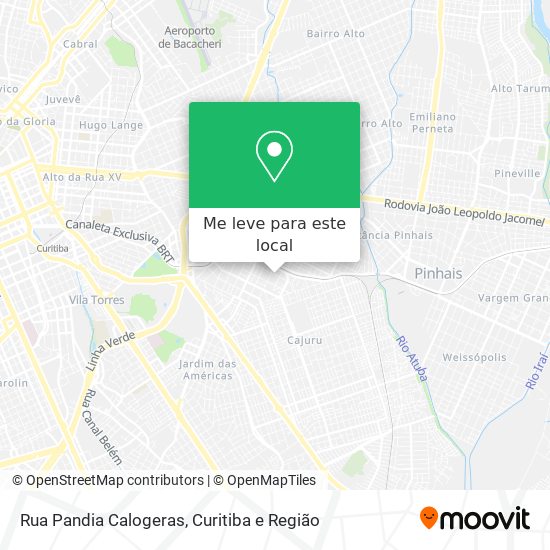 Rua Pandia Calogeras mapa