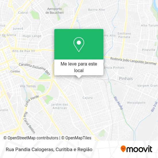Rua Pandia Calogeras mapa