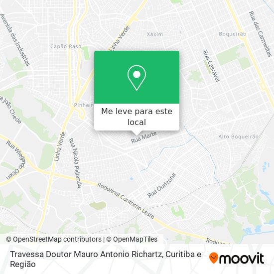 Travessa Doutor Mauro Antonio Richartz mapa