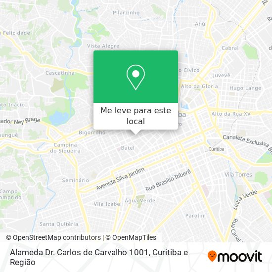 Alameda Dr. Carlos de Carvalho 1001 mapa