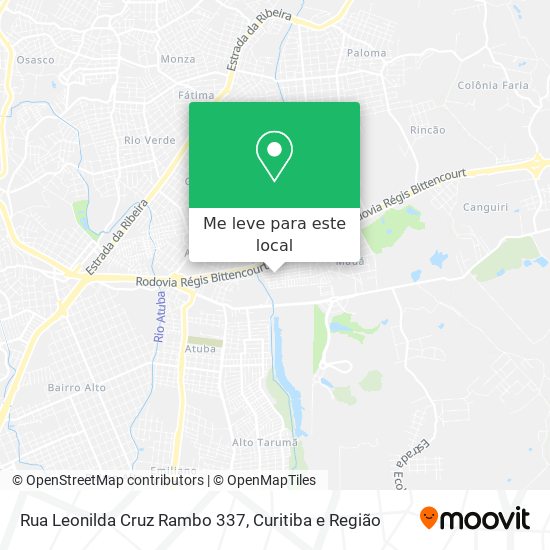 Rua Leonilda Cruz Rambo 337 mapa