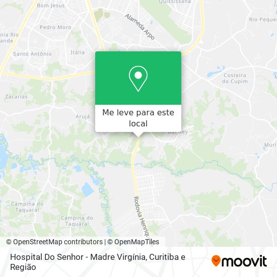 Hospital Do Senhor - Madre Virgínia mapa