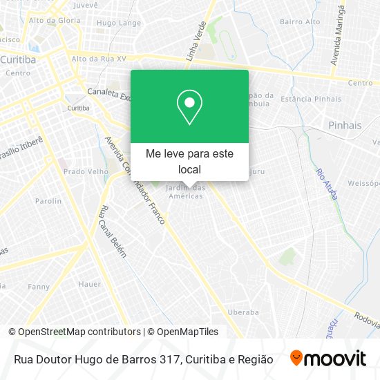 Rua Doutor Hugo de Barros 317 mapa