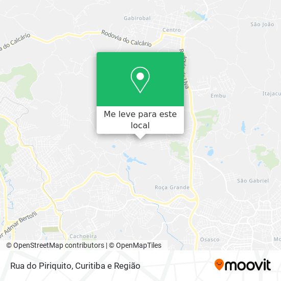 Rua do Piriquito mapa