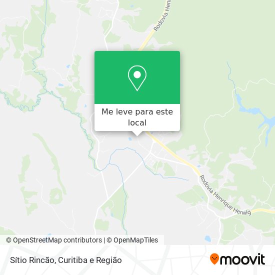 Sítio Rincão mapa