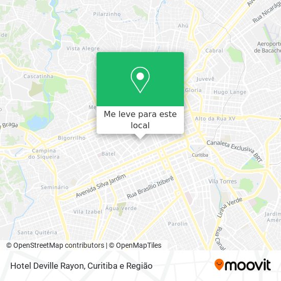 Hotel Deville Rayon mapa