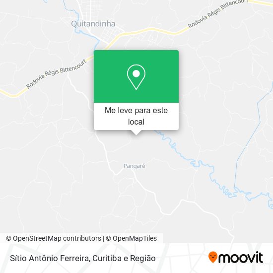 Sítio Antônio Ferreira mapa
