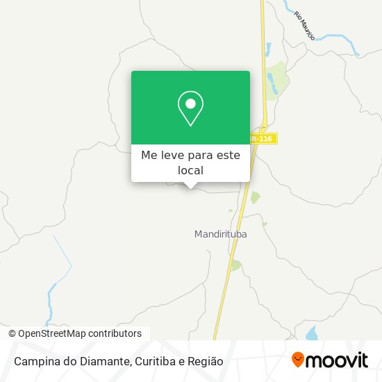 Campina do Diamante mapa