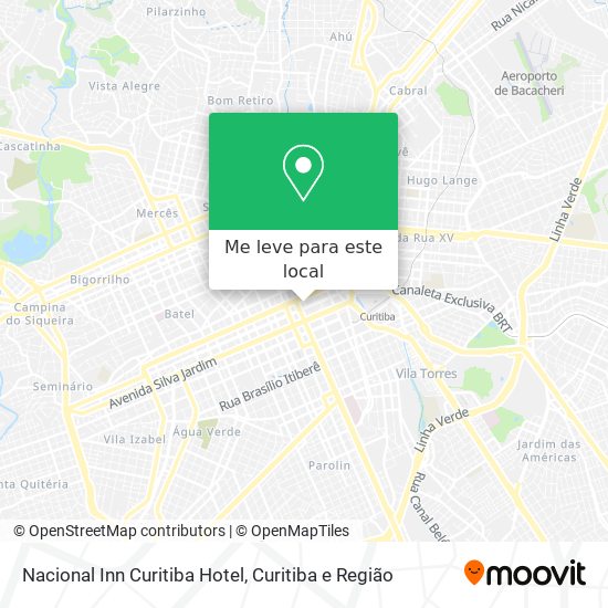 Nacional Inn Curitiba Hotel mapa