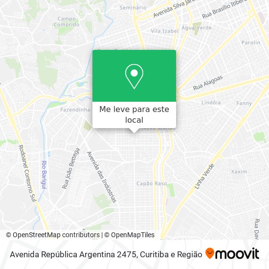 Avenida República Argentina 2475 mapa