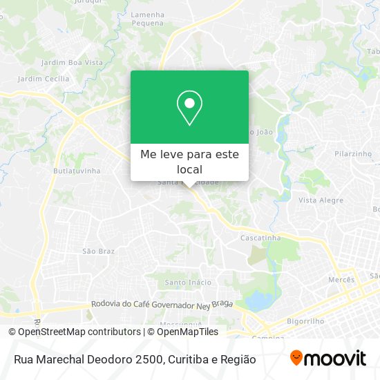 Rua Marechal Deodoro 2500 mapa